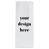 Personalisieren oder Anpassen Geschenktüte Für Weinflaschen (Vorderseite)