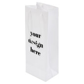 Personalisieren oder Anpassen Geschenktüte Für Weinflaschen (Rückseite Schrägansicht)