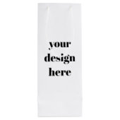 Personalisieren oder Anpassen Geschenktüte Für Weinflaschen (Rückseite)