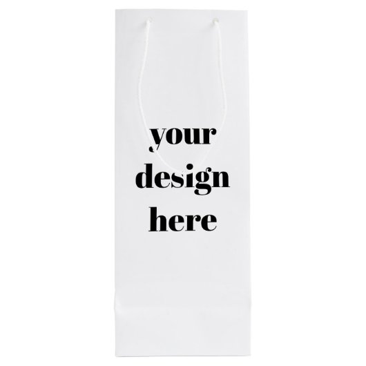 Personalisieren oder Anpassen Geschenktüte Für Weinflaschen (Rückseite)