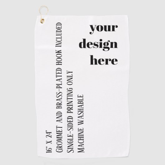 Personalisieren oder Anpassen Golfhandtuch (Vorderseite)