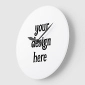 Personalisieren oder Anpassen Große Wanduhr (Winkel)