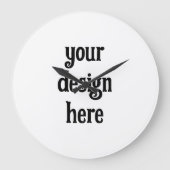 Personalisieren oder Anpassen Große Wanduhr (Vorderseite)