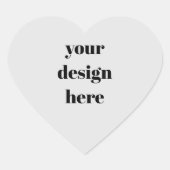 Personalisieren oder Anpassen Herz-Aufkleber (Vorderseite)