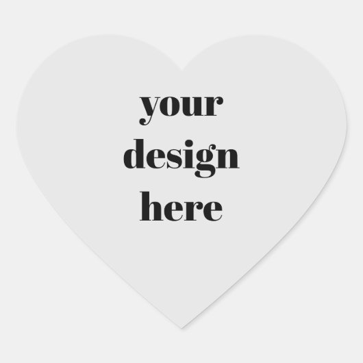 Personalisieren oder Anpassen Herz-Aufkleber (Vorderseite)
