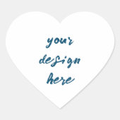 Personalisieren oder Anpassen Herz-Aufkleber (Vorderseite)
