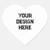 Personalisieren oder Anpassen Herz-Aufkleber (Vorderseite)