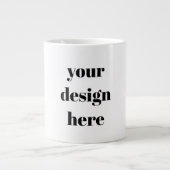 Personalisieren oder Anpassen Jumbo-Tasse (Vorderseite)