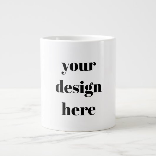 Personalisieren oder Anpassen Jumbo-Tasse (Vorderseite)