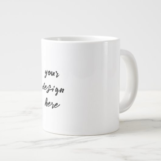 Personalisieren oder Anpassen Jumbo-Tasse (Vorderseite Rechts)