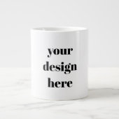Personalisieren oder Anpassen Jumbo-Tasse (Vorderseite)