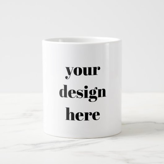 Personalisieren oder Anpassen Jumbo-Tasse (Vorderseite)