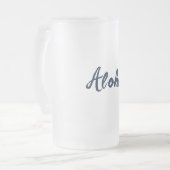 Personalisieren oder Anpassen Mattglas Bierglas (Vorderseite Links)