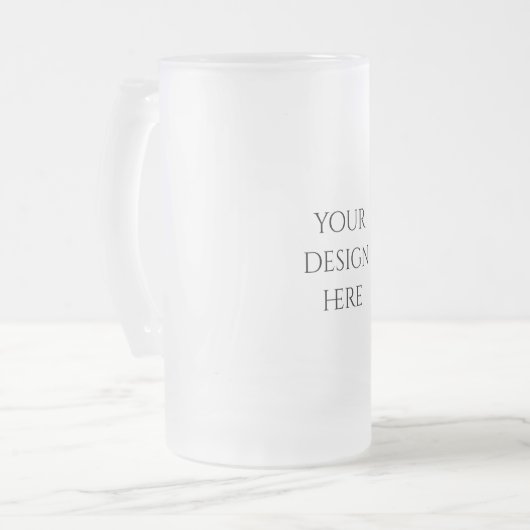 Personalisieren oder Anpassen Mattglas Bierglas (Vorderseite Links)