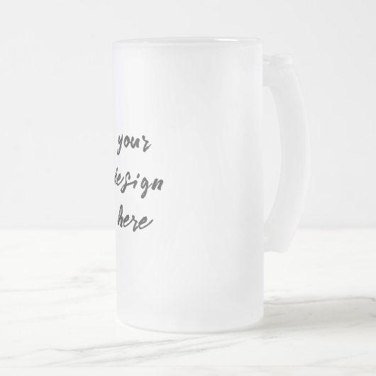 Personalisieren oder Anpassen Mattglas Bierglas (VorderseiteRechts)