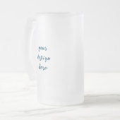 Personalisieren oder Anpassen Mattglas Bierglas (Vorderseite Links)