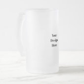 Personalisieren oder Anpassen Mattglas Bierglas (Vorderseite Links)