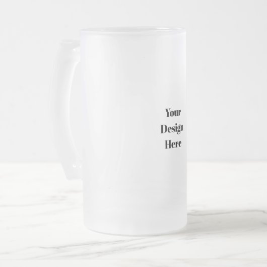 Personalisieren oder Anpassen Mattglas Bierglas (Vorderseite Links)