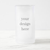 Personalisieren oder Anpassen Mattglas Bierglas (Mittel)