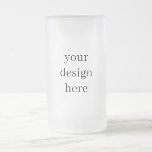 Personalisieren oder Anpassen Mattglas Bierglas (Mittel)