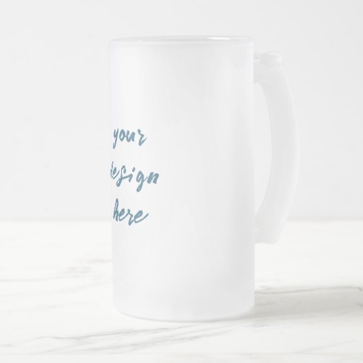 Personalisieren oder Anpassen Mattglas Bierglas (VorderseiteRechts)