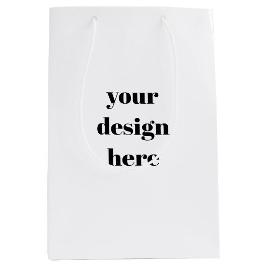 Personalisieren oder Anpassen Mittlere Geschenktüte (Vorderseite)