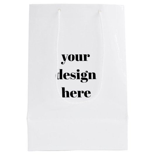 Personalisieren oder Anpassen Mittlere Geschenktüte (Rückseite)