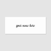 Personalisieren oder Anpassen Namensschild (Vorderseite)