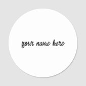 Personalisieren oder Anpassen Namensschild (Vorderseite)