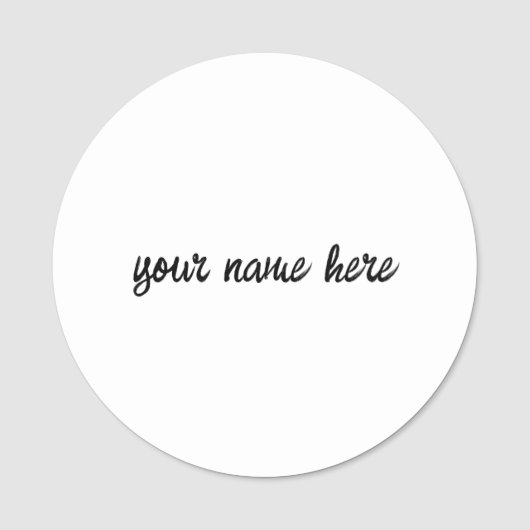 Personalisieren oder Anpassen Namensschild (Vorderseite)