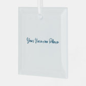 Personalisieren oder Anpassen Ornament Aus Glas (Vorderseite links)