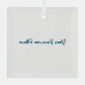 Personalisieren oder Anpassen Ornament Aus Glas (Rückseite)