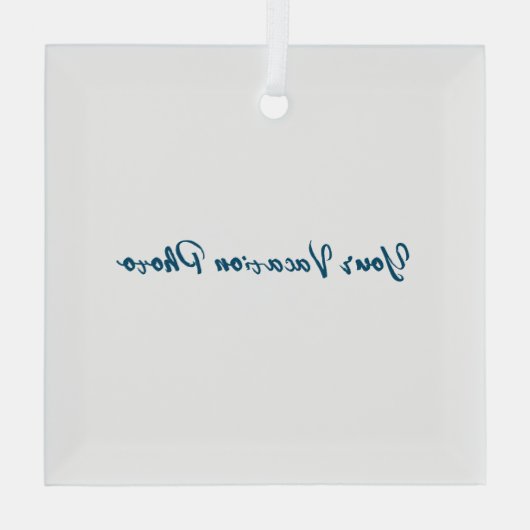 Personalisieren oder Anpassen Ornament Aus Glas (Rückseite)