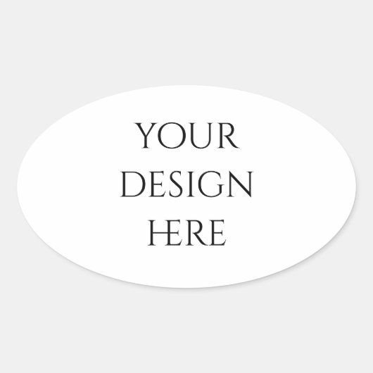 Personalisieren oder Anpassen Ovaler Aufkleber (Vorderseite)