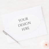 Personalisieren oder Anpassen Ovaler Aufkleber (Umschlag)