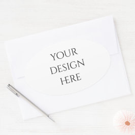 Personalisieren oder Anpassen Ovaler Aufkleber