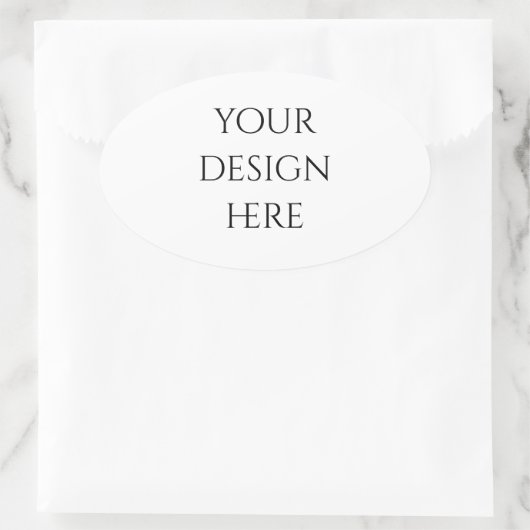 Personalisieren oder Anpassen Ovaler Aufkleber (Tasche)