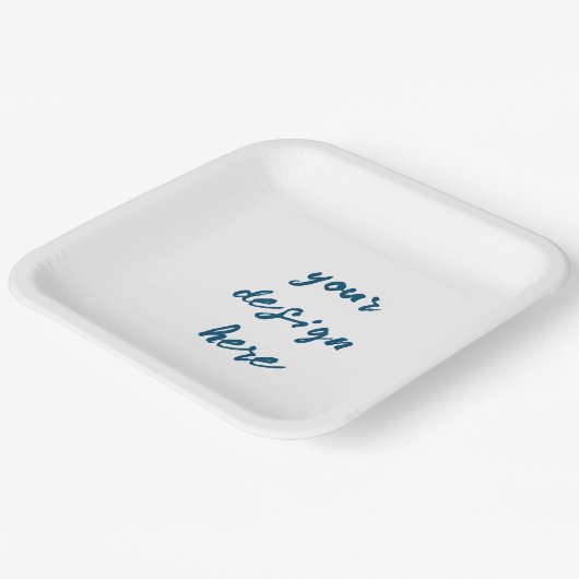 Personalisieren oder Anpassen Pappteller (Gewinkelt)