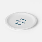 Personalisieren oder Anpassen Pappteller (Schrägansicht)