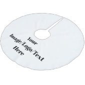 Personalisieren oder Anpassen Polyester Weihnachtsbaumdecke (Schrägansicht)