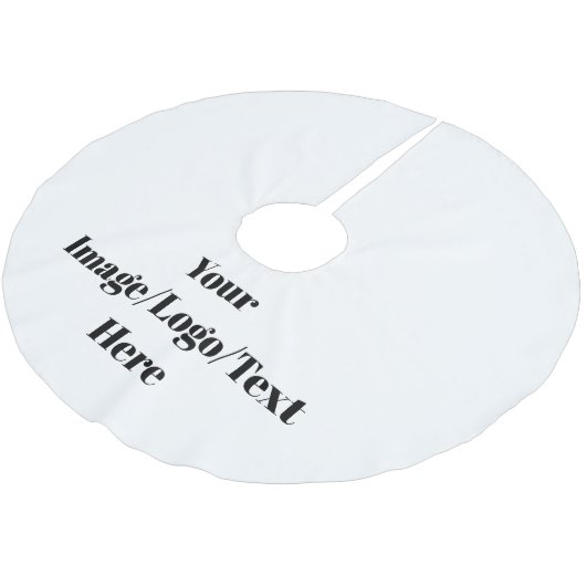 Personalisieren oder Anpassen Polyester Weihnachtsbaumdecke (Schrägansicht)