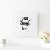 Personalisieren oder Anpassen Quadratische Wanduhr (Zuhause)