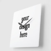 Personalisieren oder Anpassen Quadratische Wanduhr (Winkel)