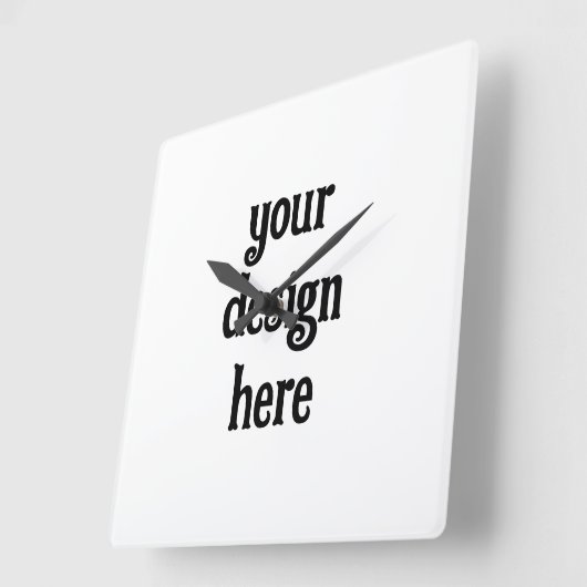 Personalisieren oder Anpassen Quadratische Wanduhr (Winkel)