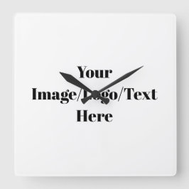 Personalisieren oder Anpassen Quadratische Wanduhr