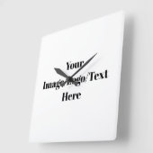 Personalisieren oder Anpassen Quadratische Wanduhr (Winkel)