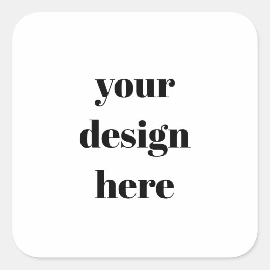 Personalisieren oder Anpassen Quadratischer Aufkleber (Vorderseite)