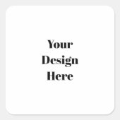 Personalisieren oder Anpassen Quadratischer Aufkleber (Vorderseite)