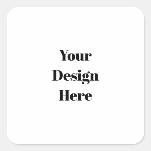 Personalisieren oder Anpassen Quadratischer Aufkleber (Vorderseite)