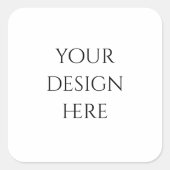 Personalisieren oder Anpassen Quadratischer Aufkleber (Vorderseite)